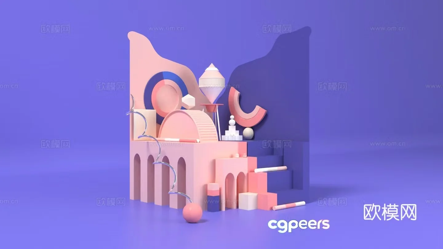 Creative Scene 3D Model