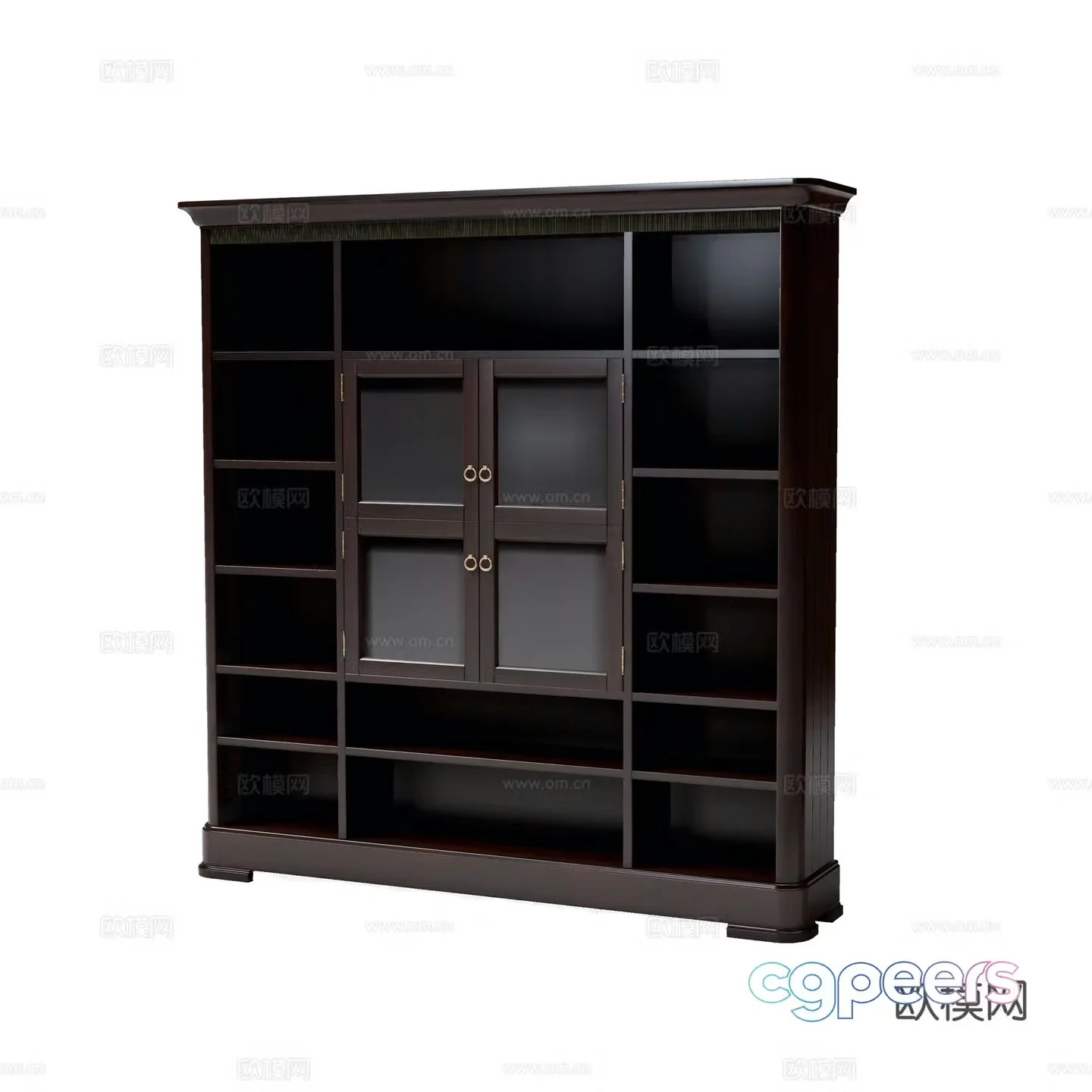 Modern simple European light luxury bookcase sideboard wine cabinet cabinet 3D model