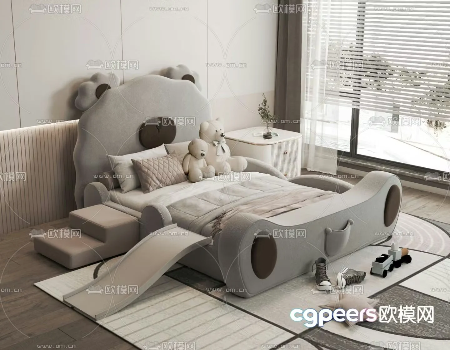 Bear children’s bed children’s bed 3d model