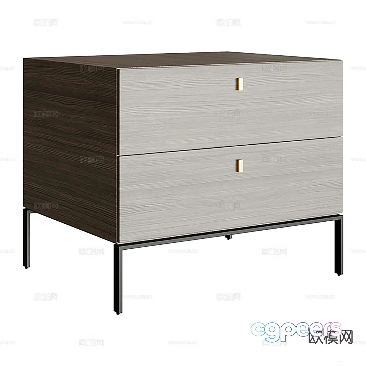 Laskasas AMBER bedside table 3d model
