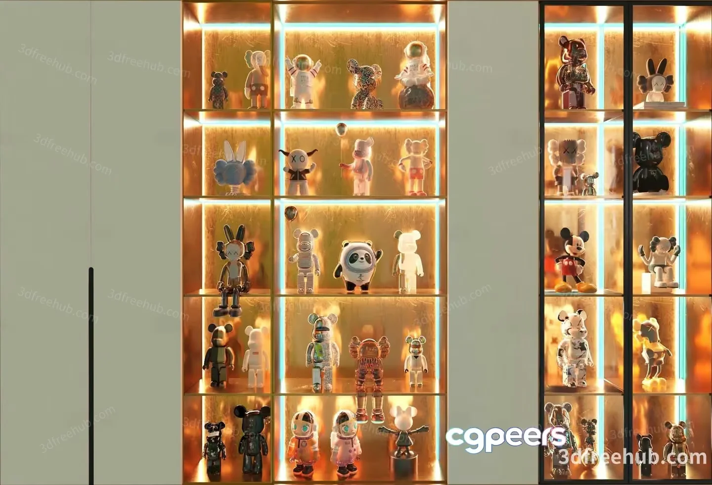 A Collection Of Figurines 3D Model – 20152 – VRAY Render