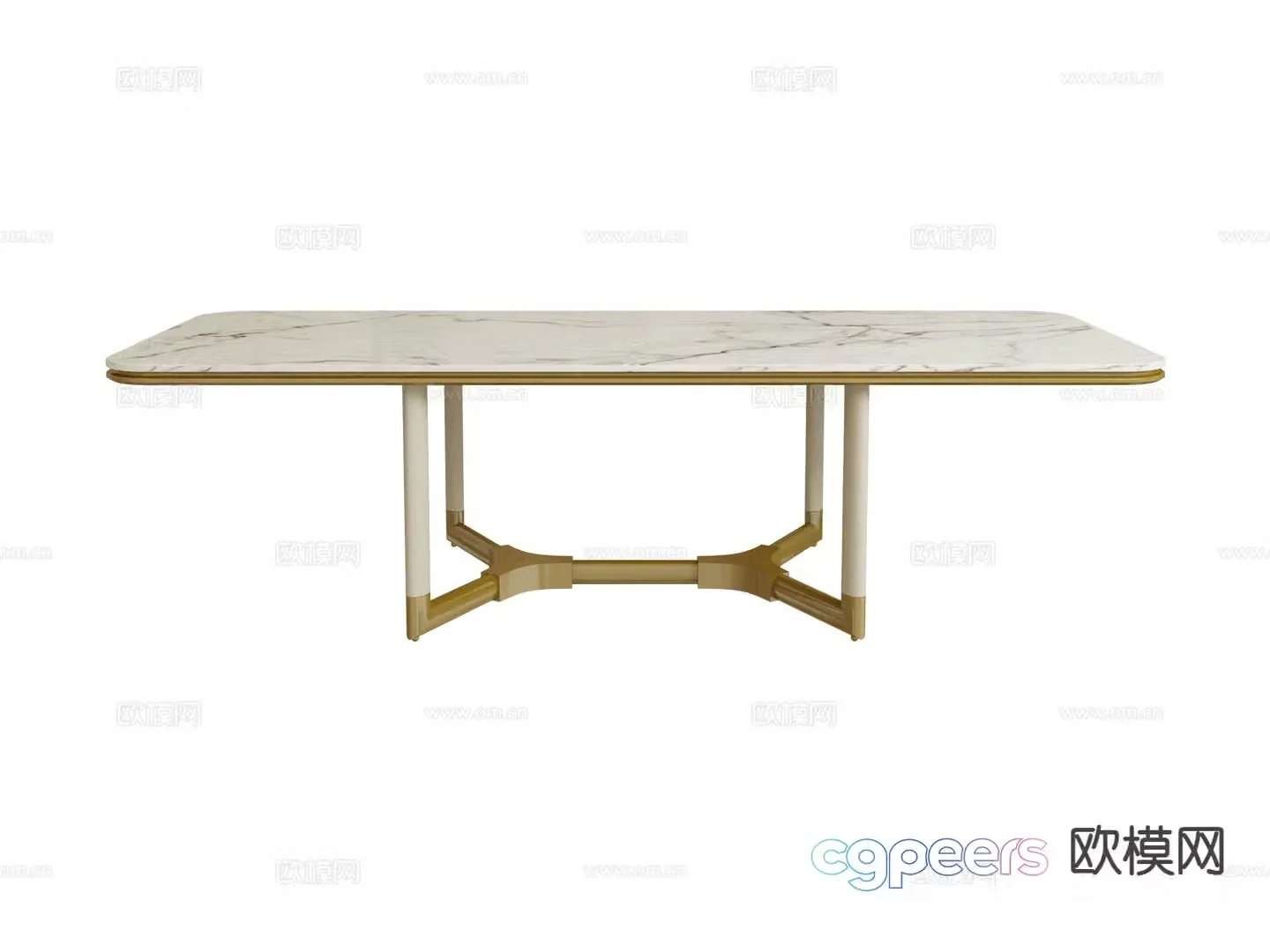 visionnaire Italian light luxury dining table 3D model