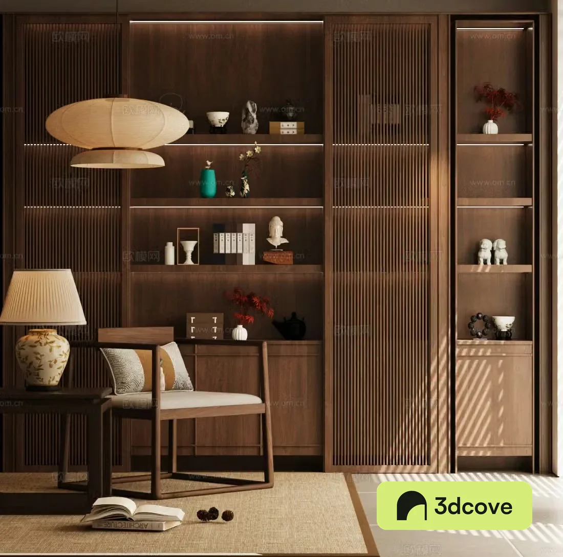New Chinese style Zen Taishi Chair New Chinese style end-view bo ancient rack New Chinese style storage rack Chinese style leisure chair