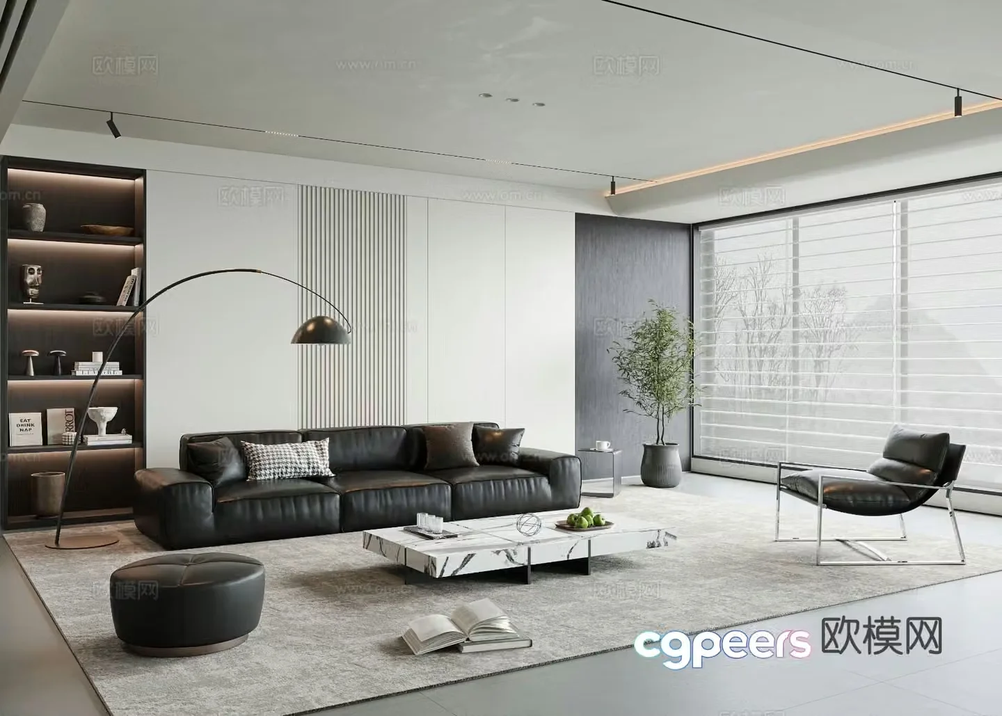 Italian living room 3d model