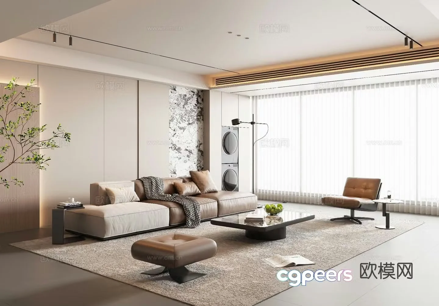 Italian living room 3d model