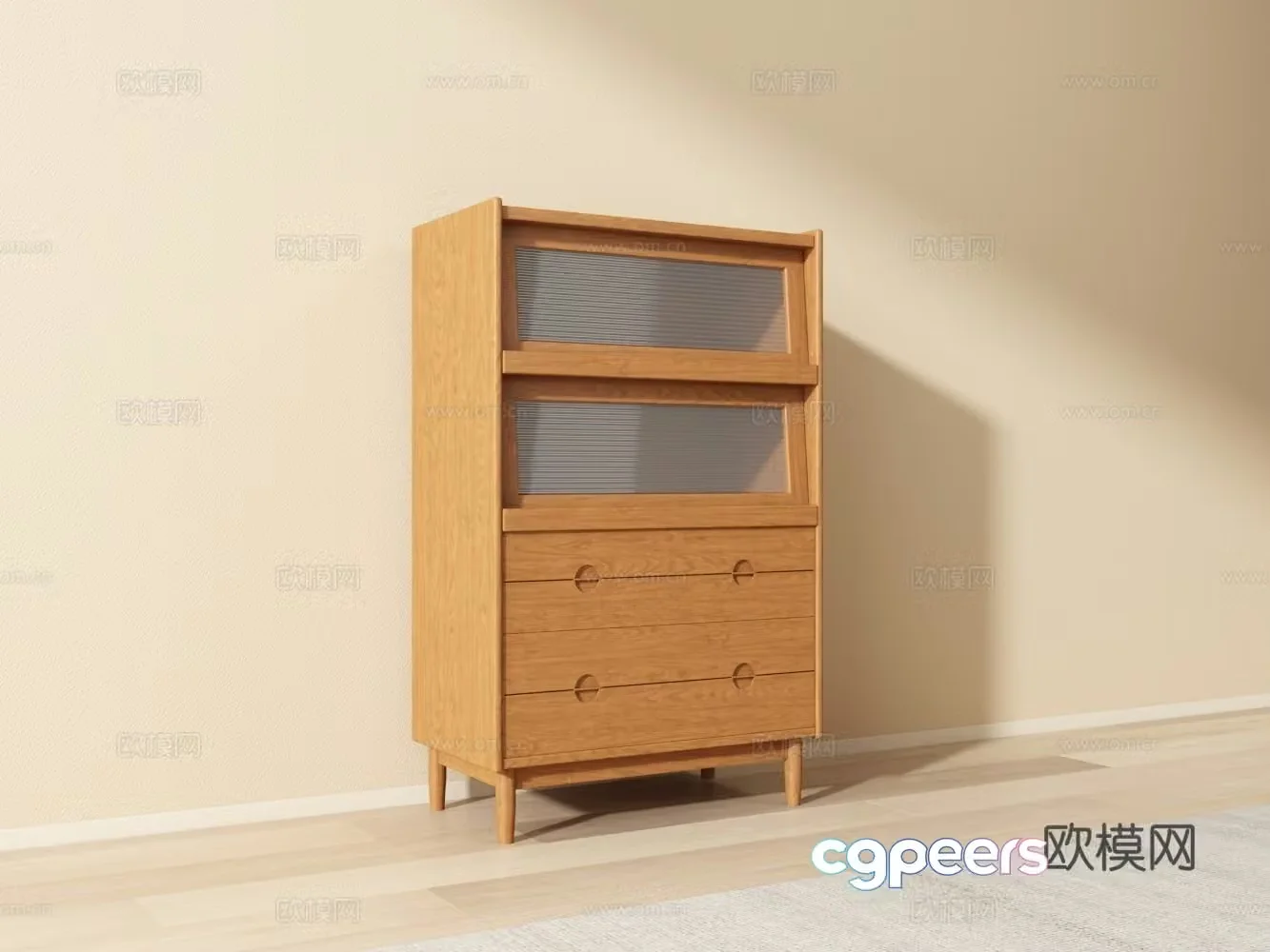 Middle-aged sideboard 3D model