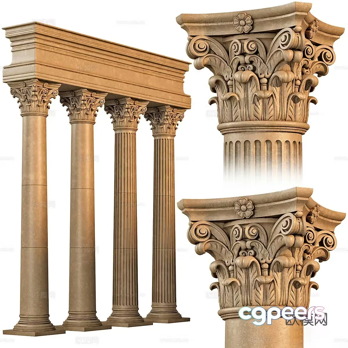Cultural wall 3d model