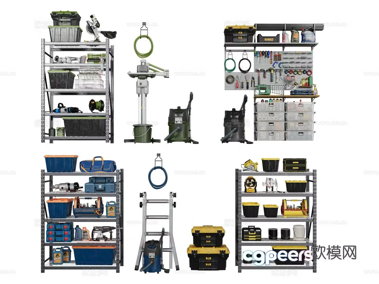Modern hardware tool box Hardware tool 3d model