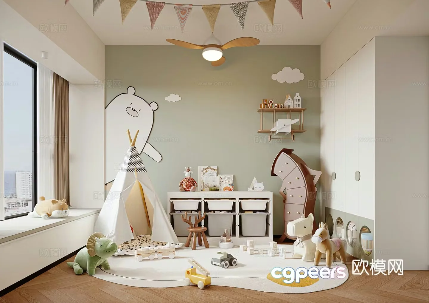 Children’s entertainment area 3D model