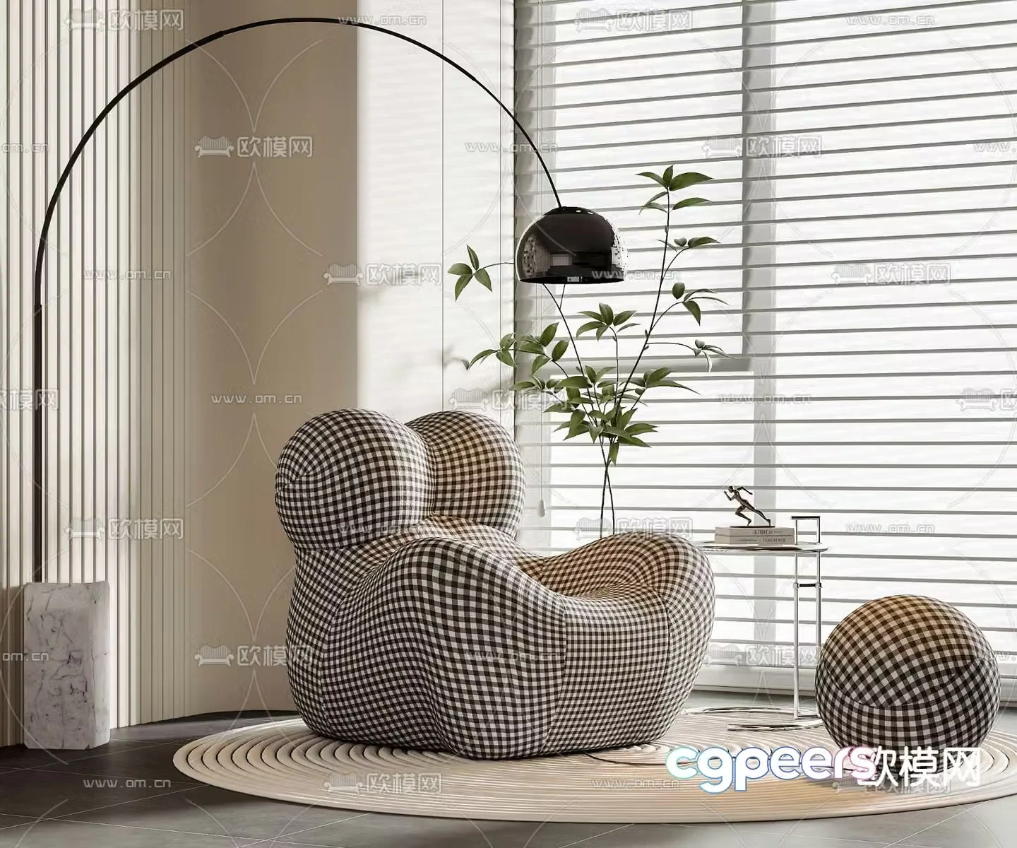 Beanbag sofa 3d model