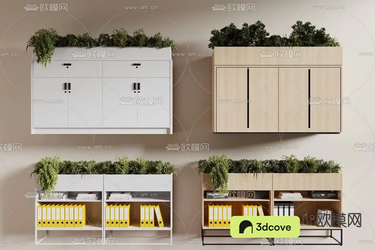 Modern office file cabinet