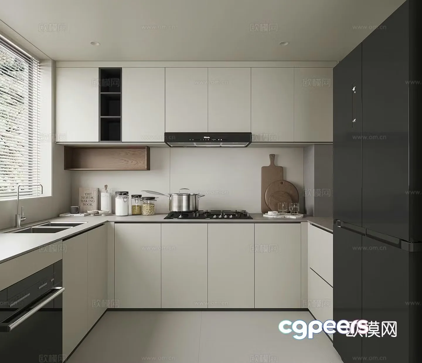 Modern kitchen 3d model