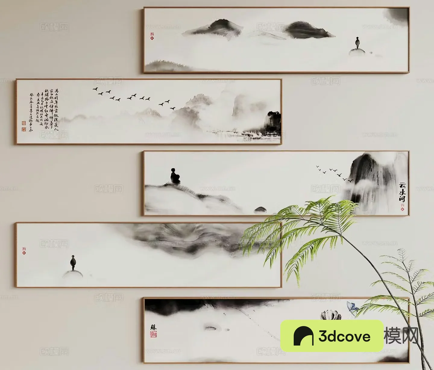New Chinese Zen hanging painting ink painting decorative painting