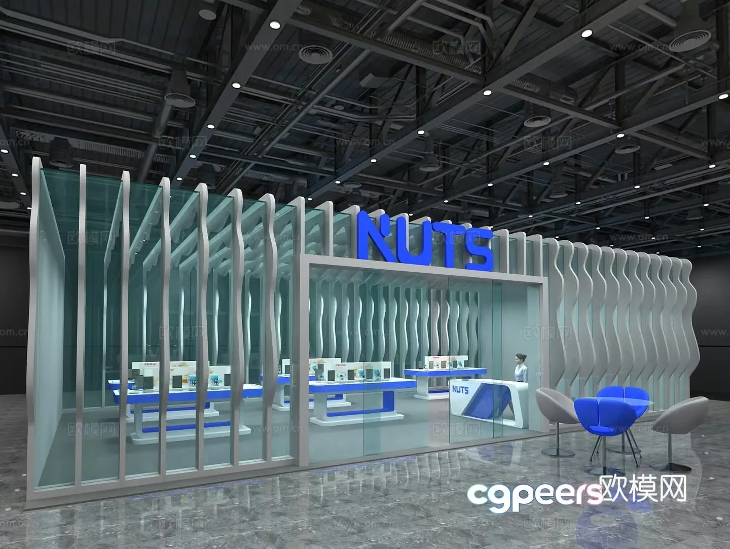 Modern Communications Exhibition 3D Model