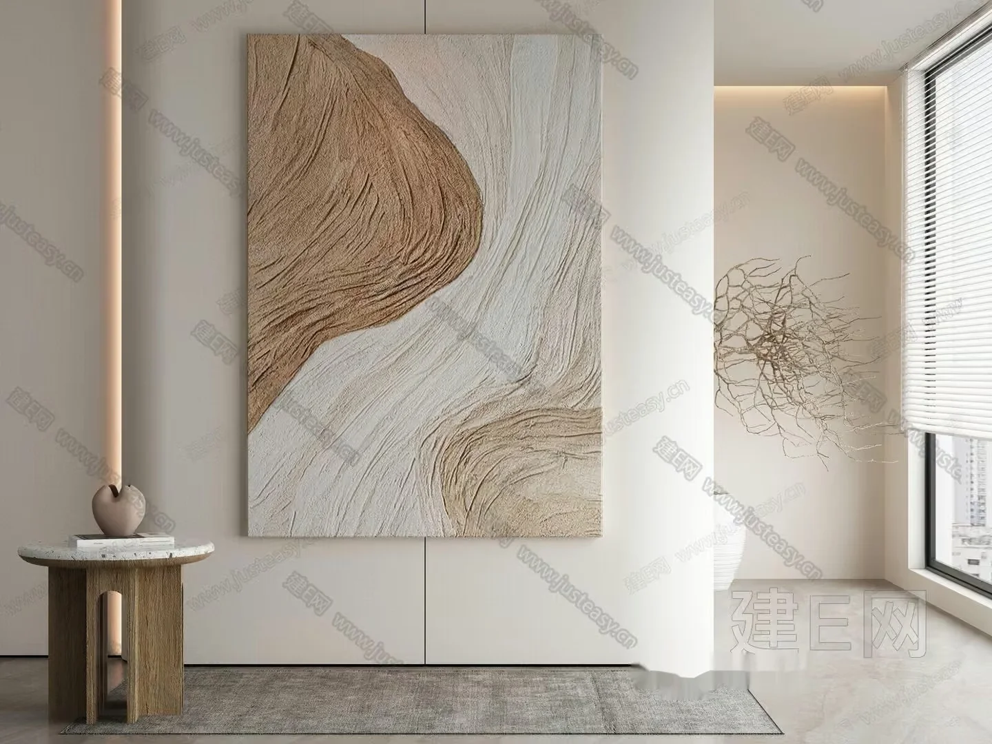 Modern Living Room 3D Model – 22372 – VRAY Render