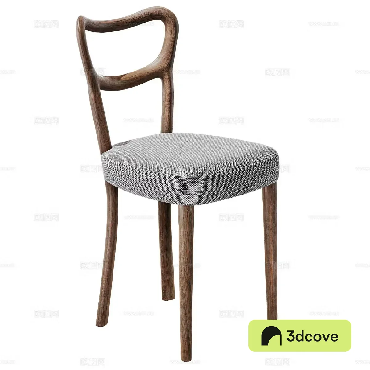 Middle-aged dining chair Art single chair Art dining chair Creative dining chair Modeling single chair Modeling dining chair 3d model