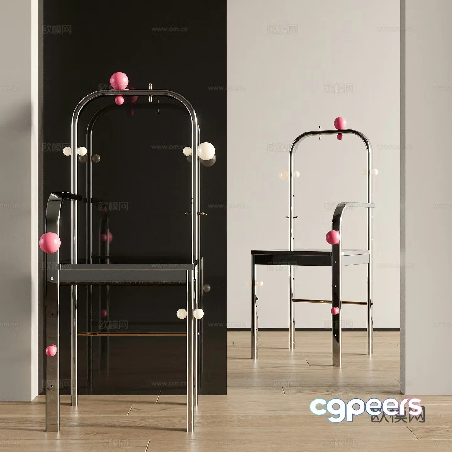 Modern single chair 3d model
