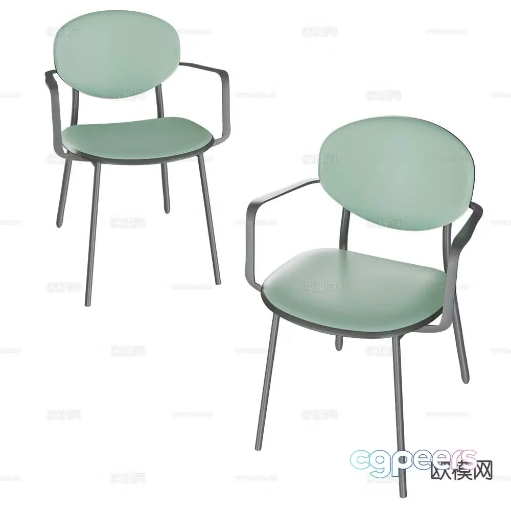 CANCIO modern chair dining chair 3d model