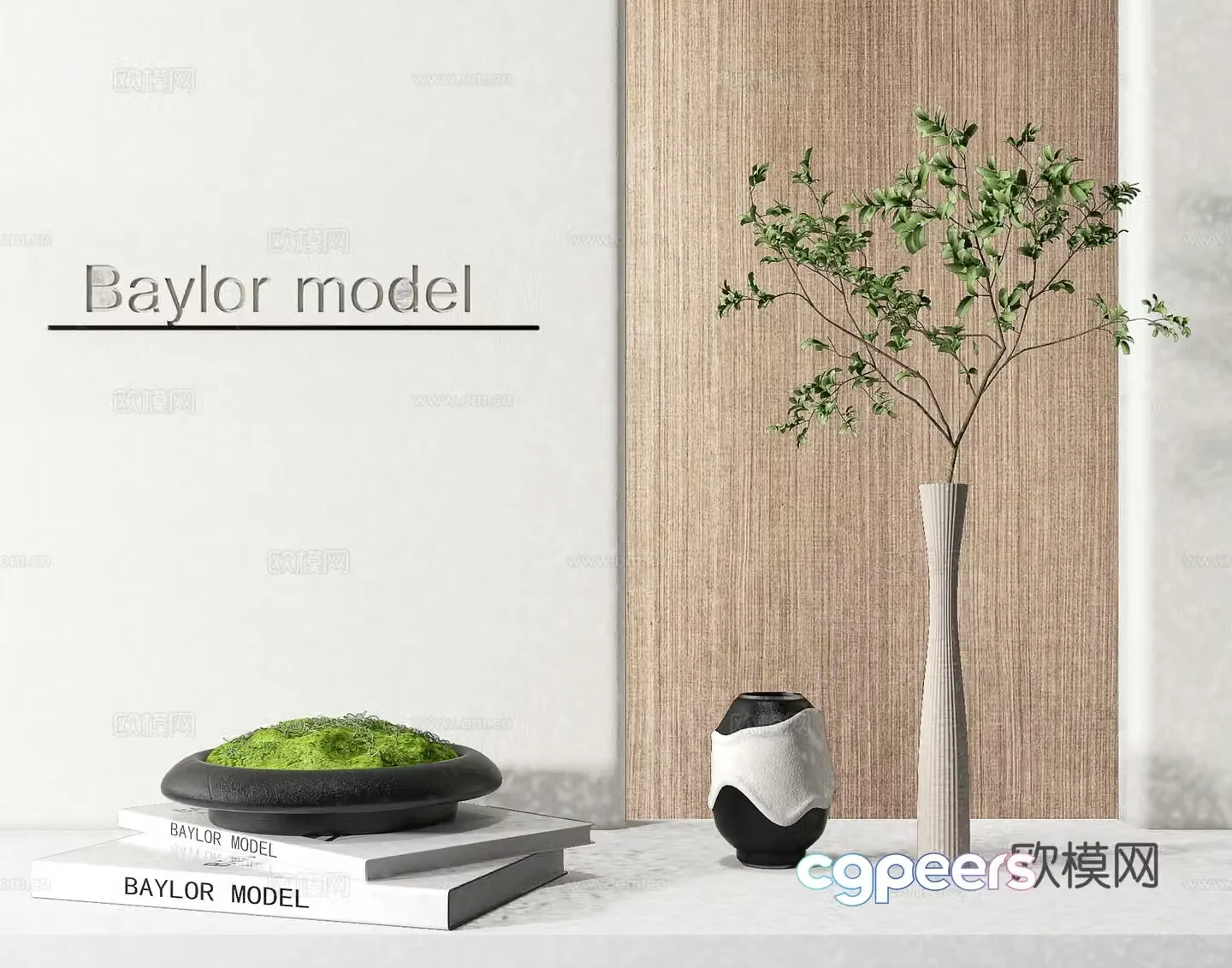 Modern jewelry ornaments 3d model