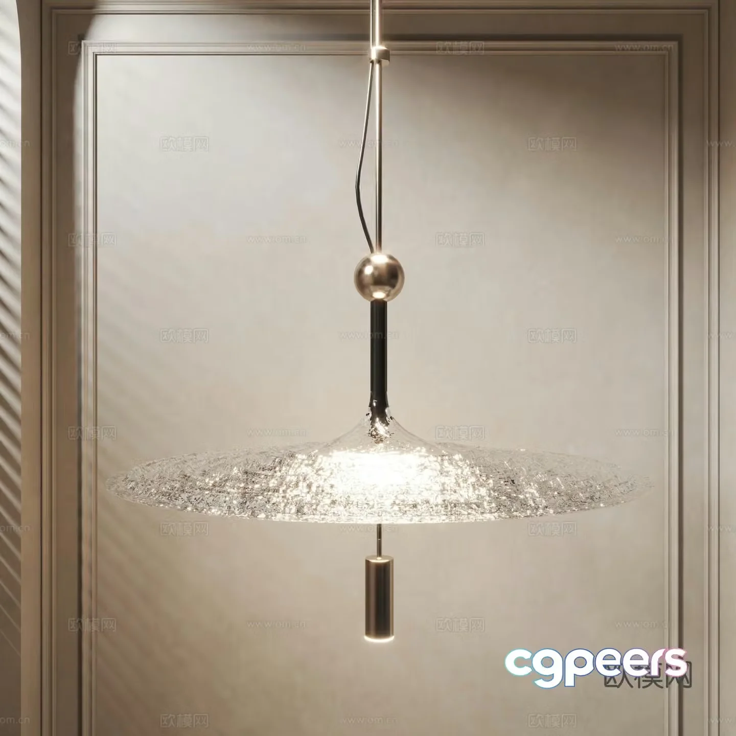 Modern chandelier 3d model