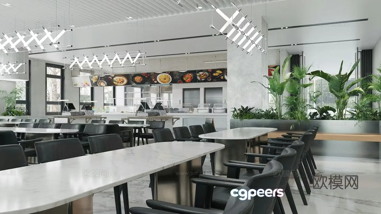 Company canteen Canteen 3D model