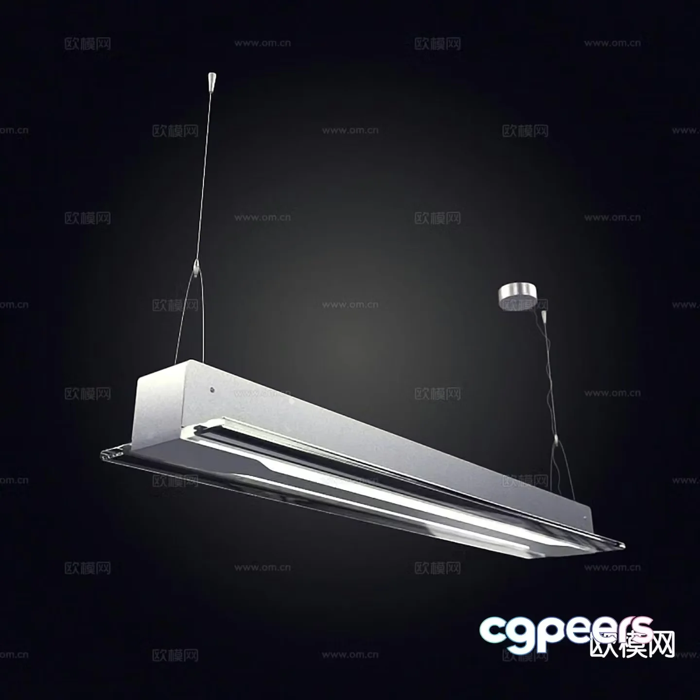 Modern interior chandelier 3d model