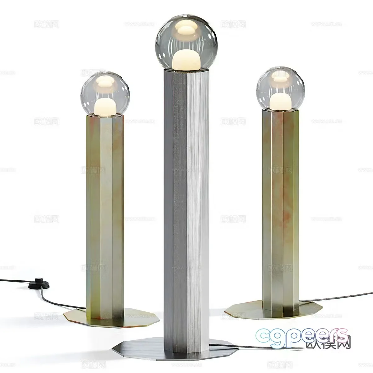 Modern floor lamp 3d model