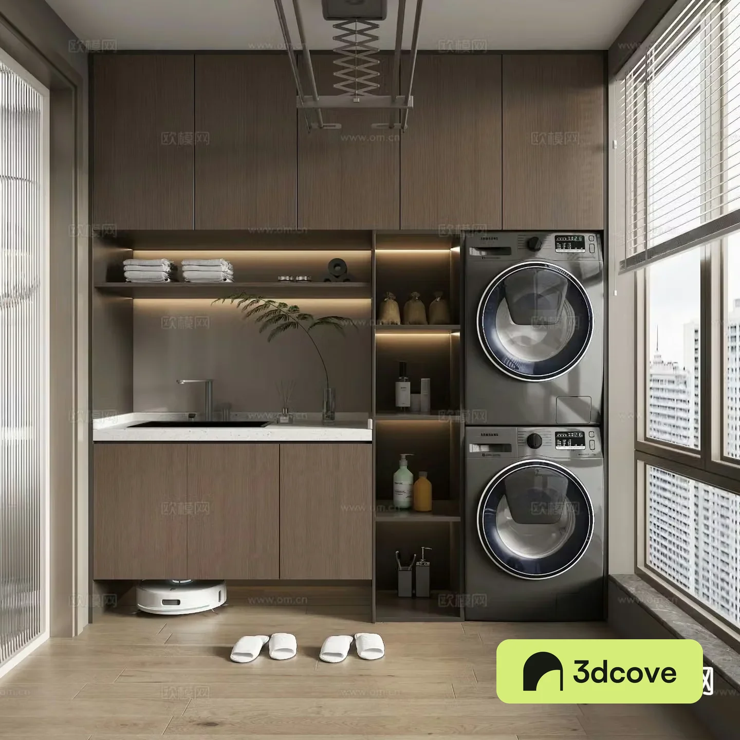Modern home balcony