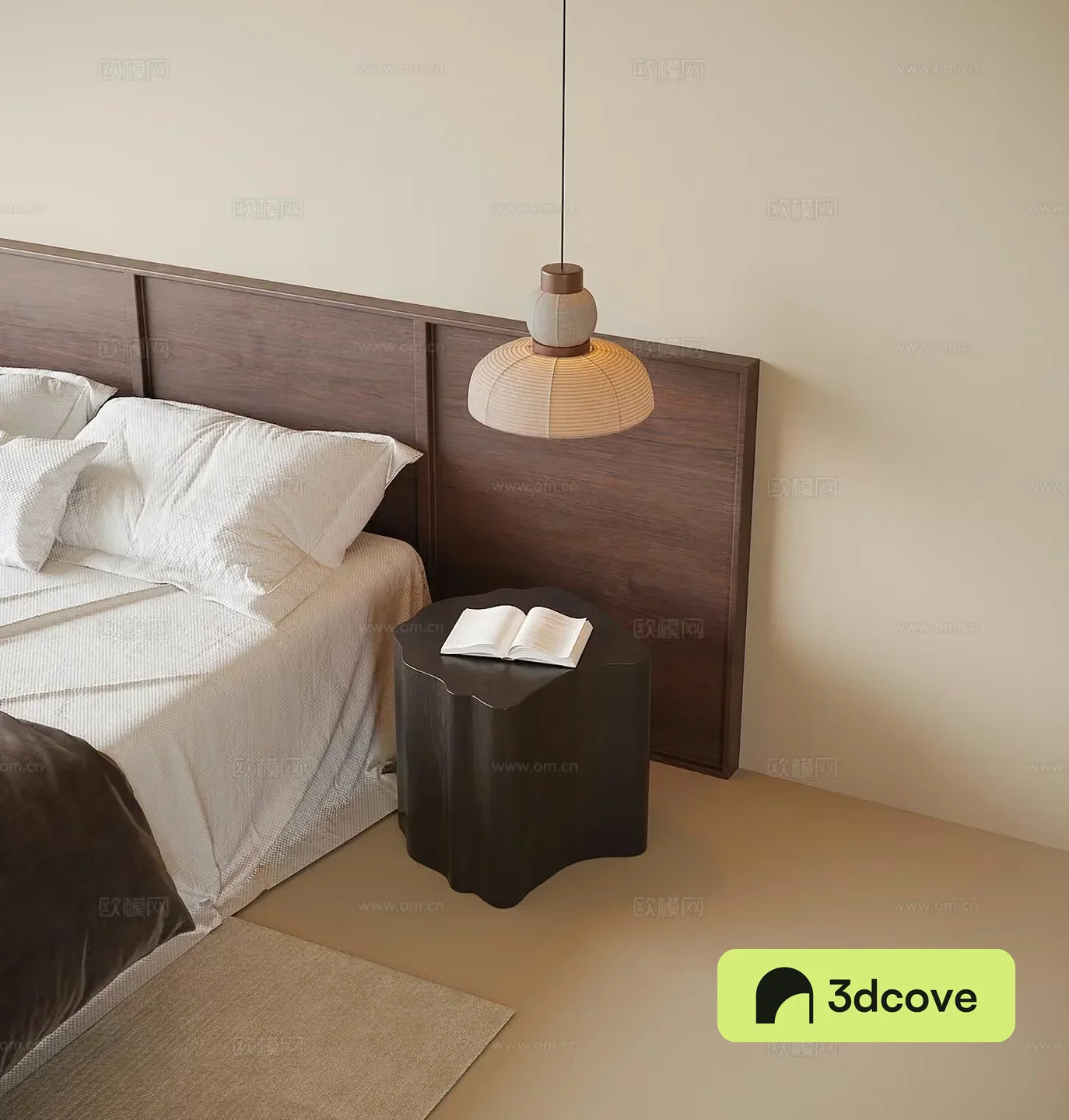 Modern bedside chandelier