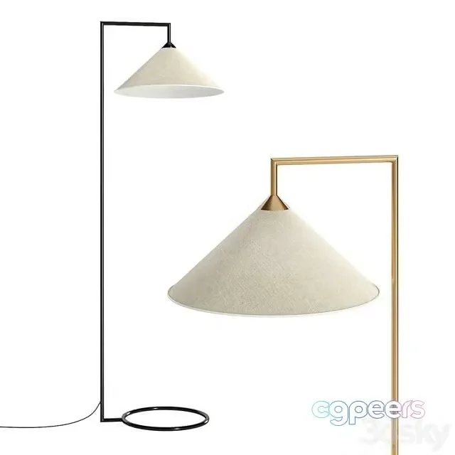 3ds Max Free – Iris floor lamp