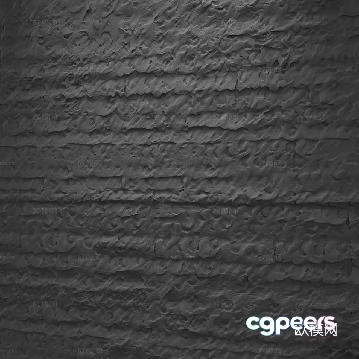 Modern gypsum texture wall 3d model