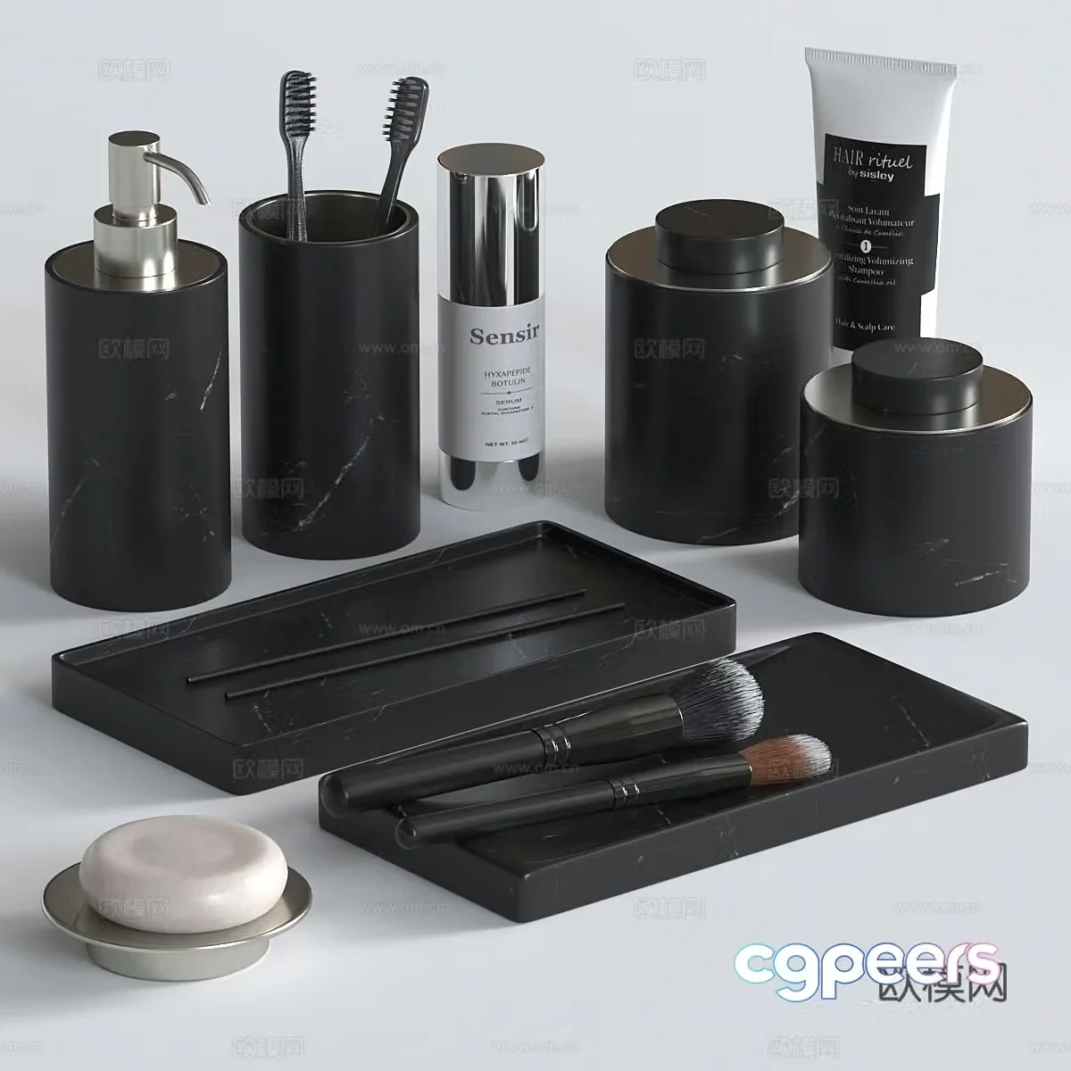 Modern toiletries 3D model