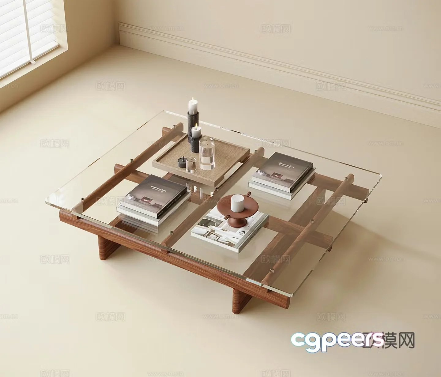 Modern coffee table 3d model