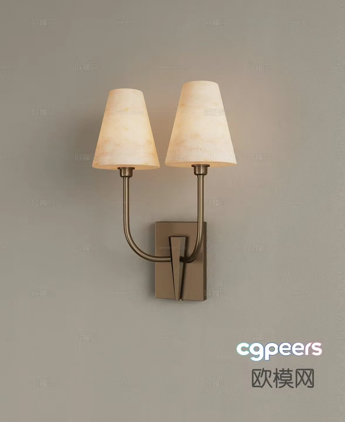 Modern retro wall lamp Metal wall lamp Bedside wall lamp front mirror wall lamp Living room wall lamp 3D model