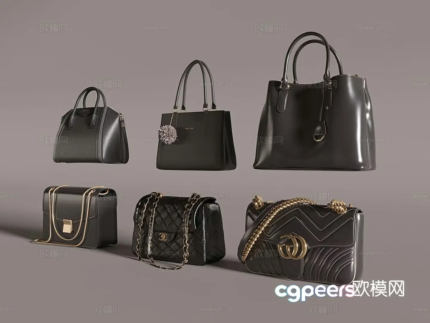 Bags luggage women’s leather bags handbags crossbody bags tote bags 3D model