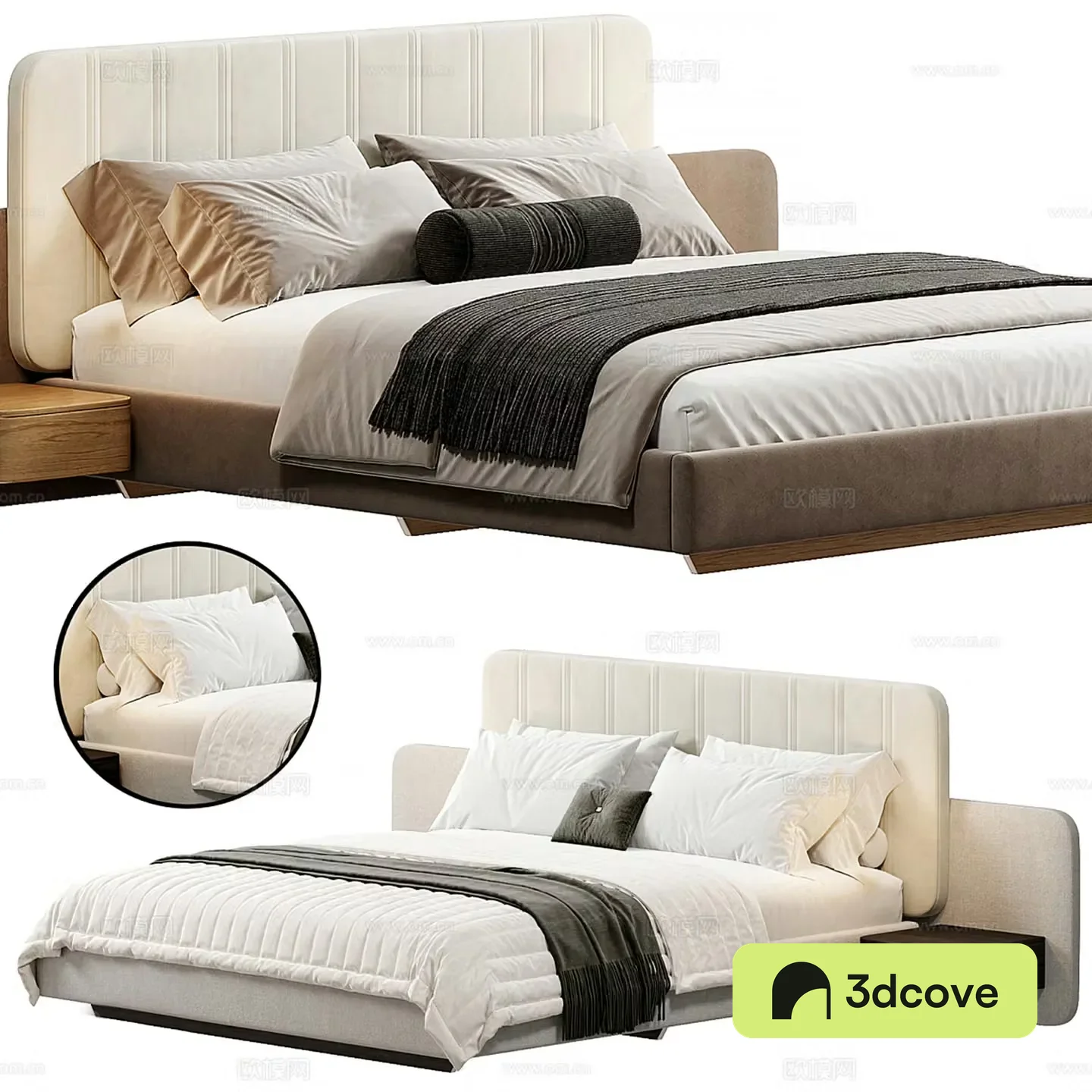 Modern double bed