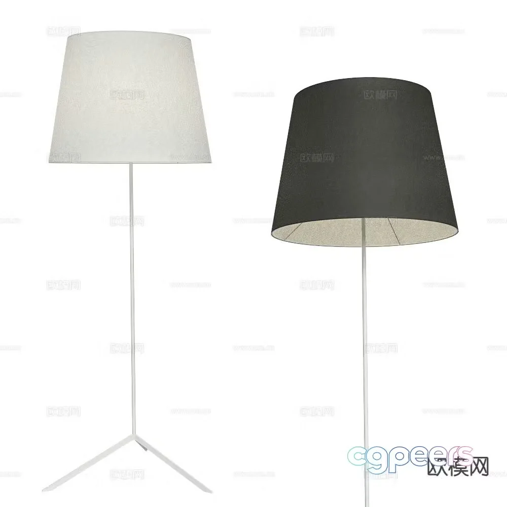 Moooi minimalist floor lamp 3d model
