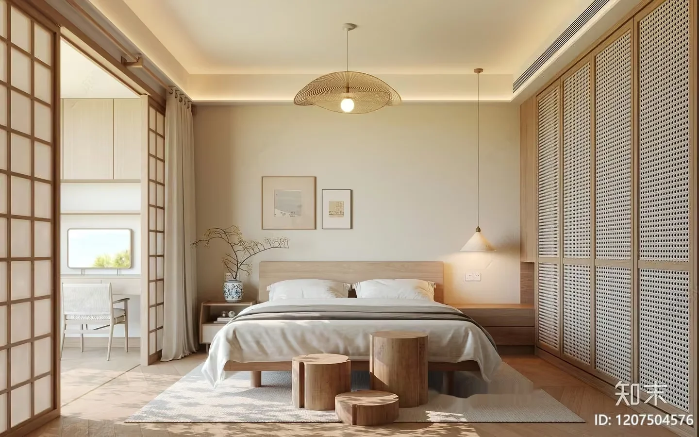 Cozy Bedroom 3D Model – 1720 – CORONA Render