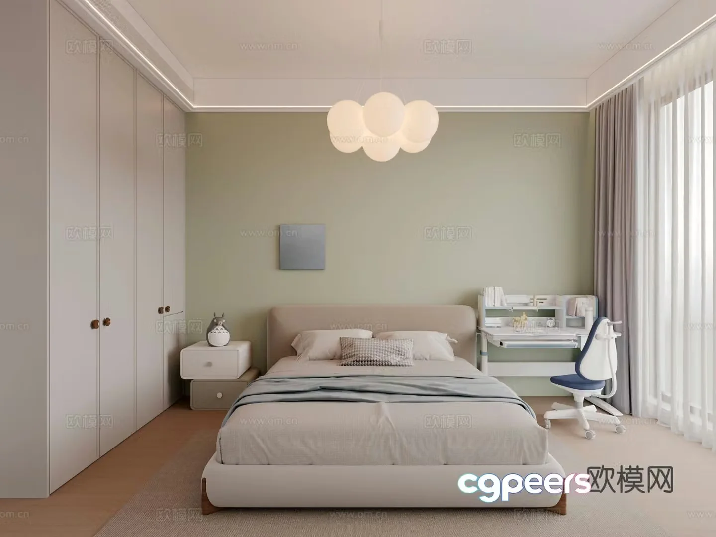 Modern children’s room children’s room 3d model