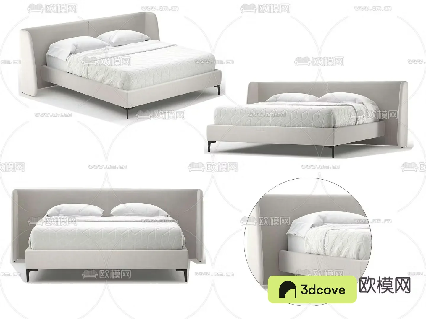 Modern double bed
