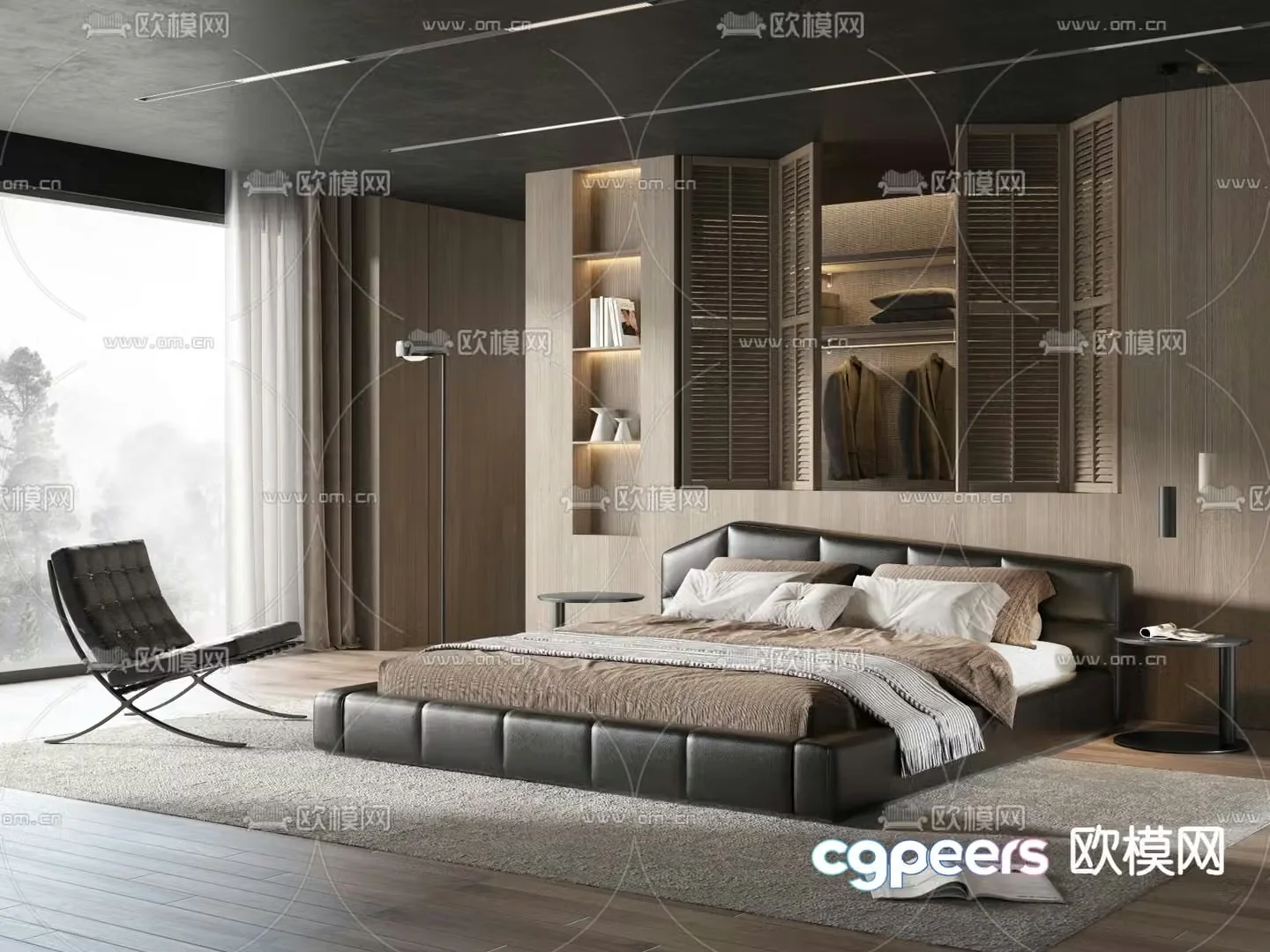 Minotti Bedroom Master Room 3d model