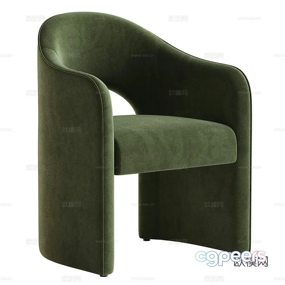 Modern Italian Anaya dining chair 3d model