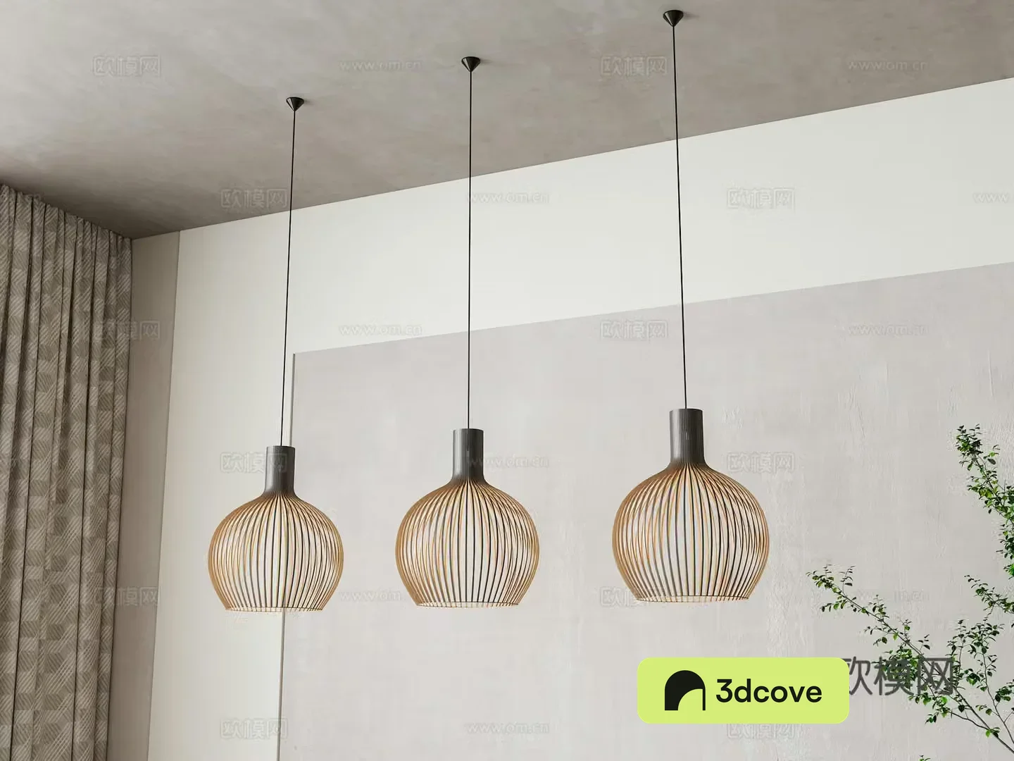 New Chinese style hollow chandelier