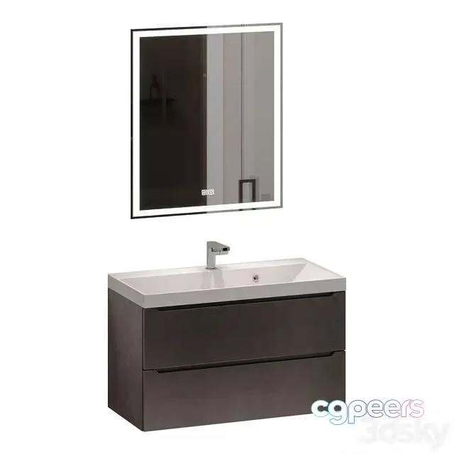 3ds Max Free – Vanity Unit with Washbasin Uperwood Tanos 90 cm