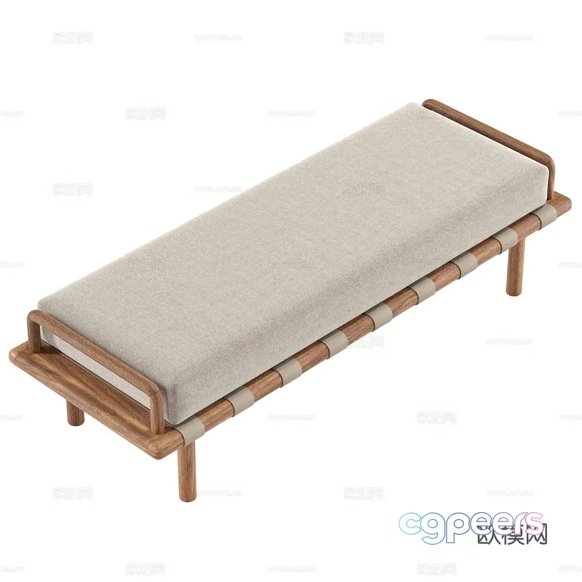 Middle Ages Wasabi Constantine Bench 3D Model