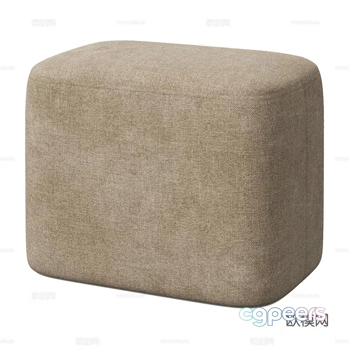 Modern simple low stool sofa stool stool 3d model