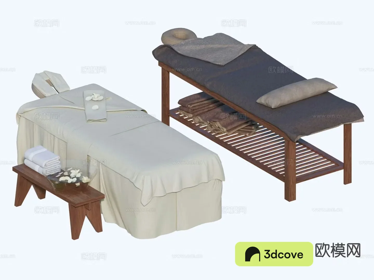 Wabi-sabi massage bed