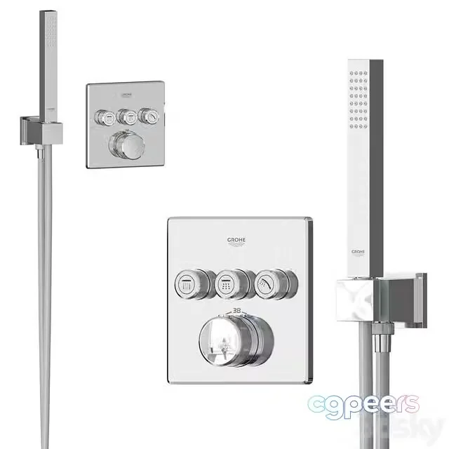 3ds Max Free – GROHE Grohtherm SmartControl