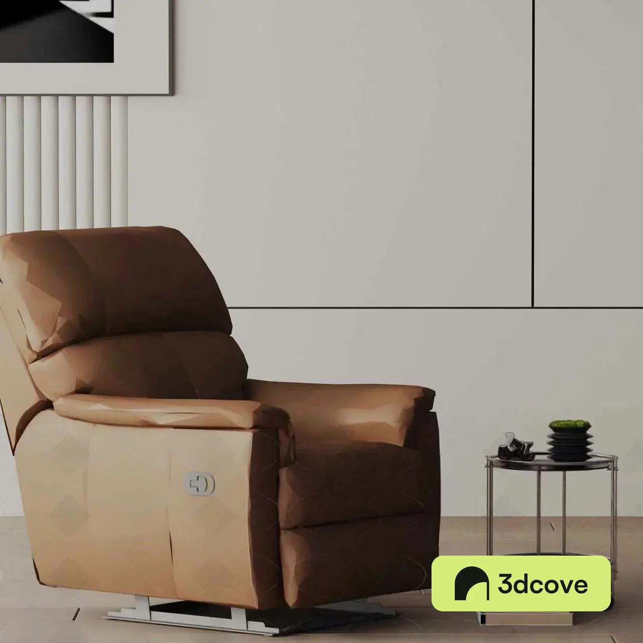 A Brown Recliner Chair