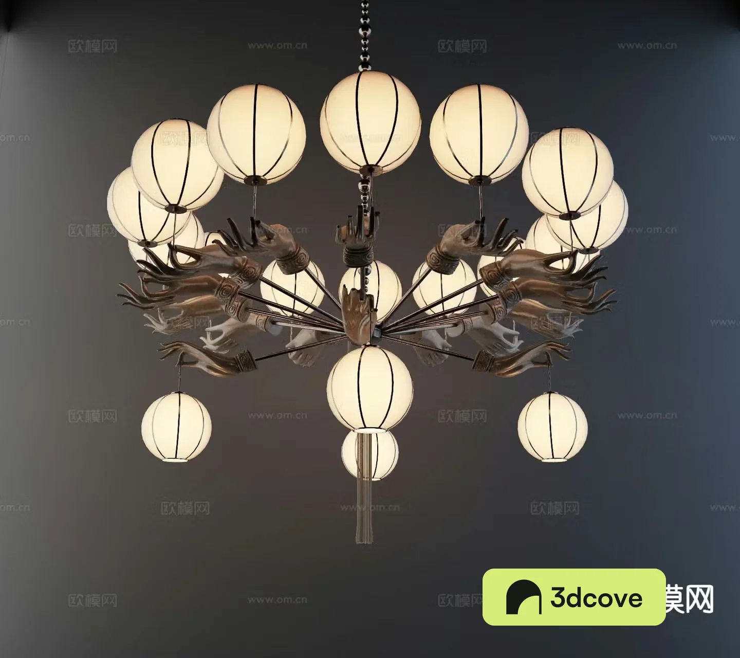 New Chinese style chandelier multi-head chandelier